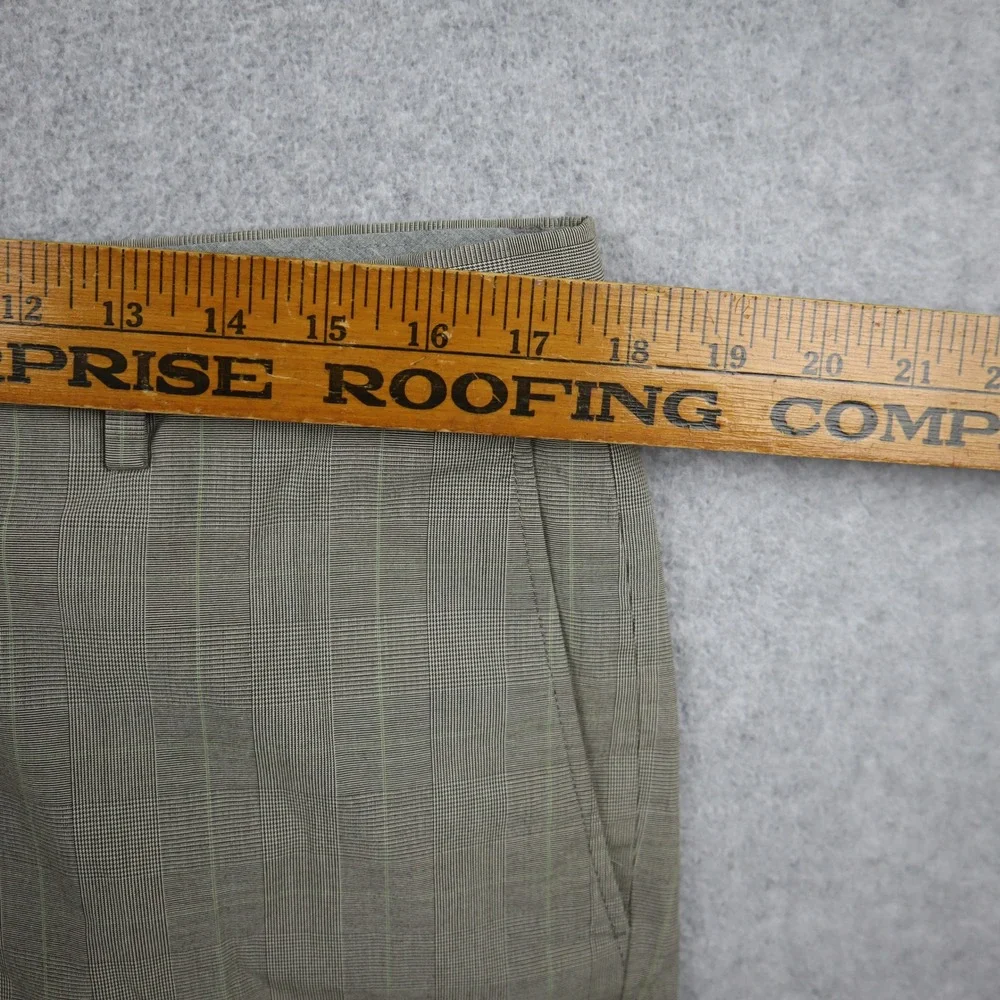 Banana Republic Pants Mens 34 Classic Fit Glen Plaid Tan Khaki Dress Trousers